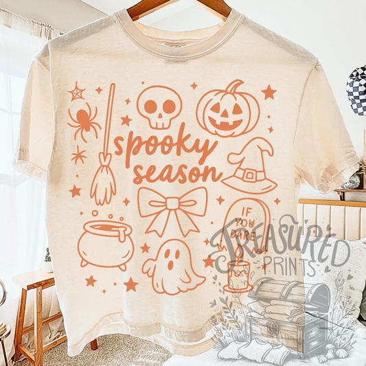Spooky Season Doodles Tee