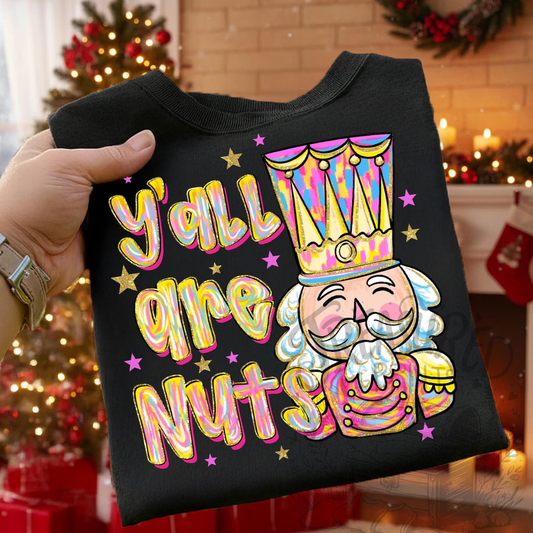 Y'all Are Nuts Brushstroke Tee