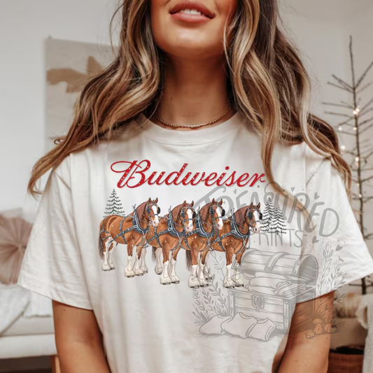 Christmas Clydesdales Tee