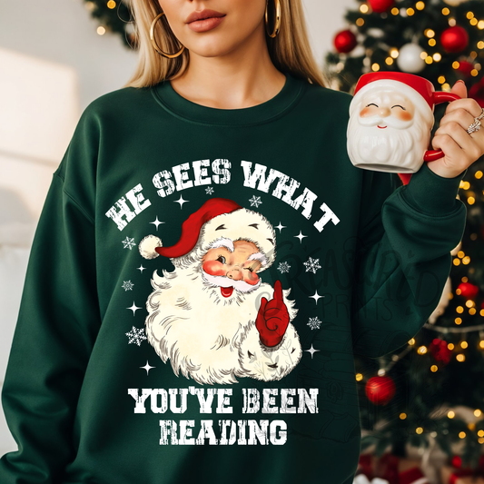 He Sees What You've Been Reading Tee