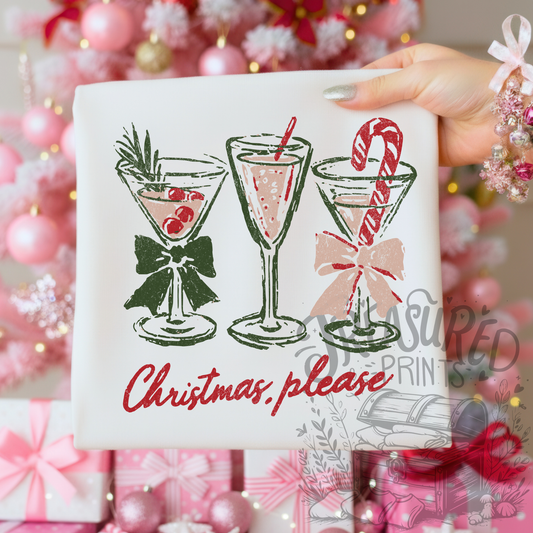 Christmas, Please Drinkies Tee