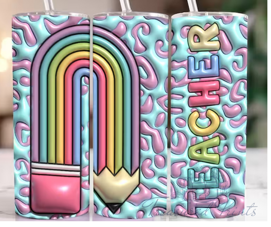 Pastel Rainbow Teacher