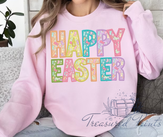 Happy Easter Faux Embroidery Look