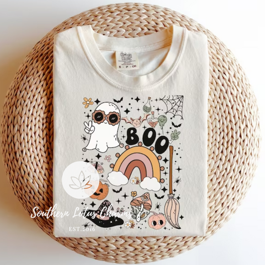 Cute Boo Retro Collage