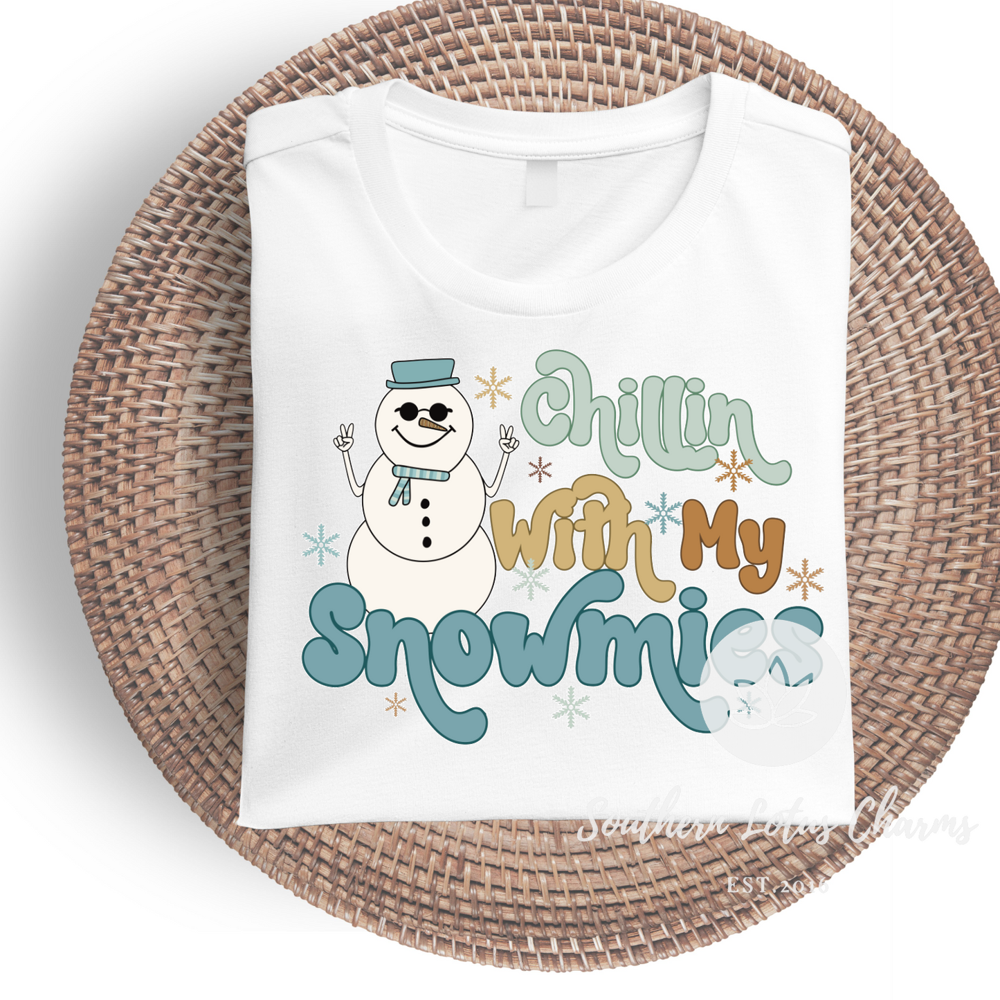 Chillin With My Snowmies-Snowman Design