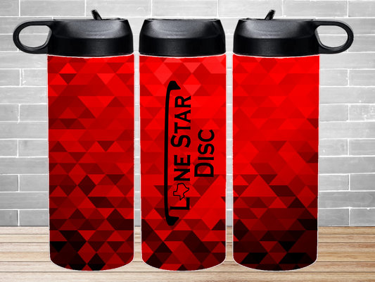 Lonestar Red Abstract 20oz Water Bottle