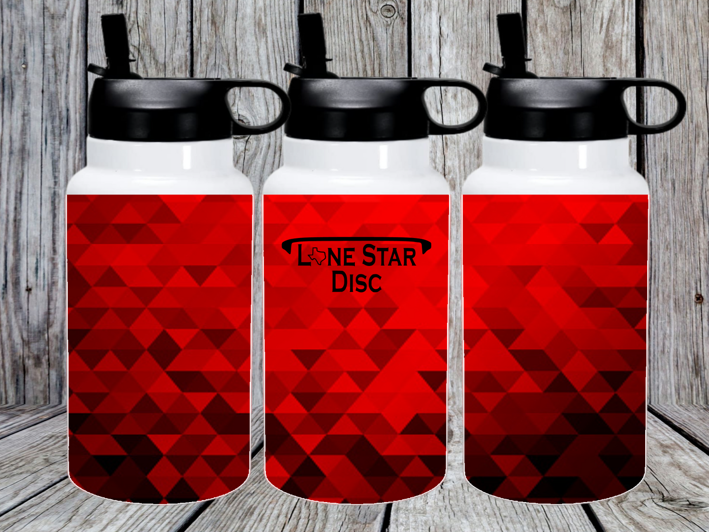 Red Lonestar Abstract 32oz Water Bottle