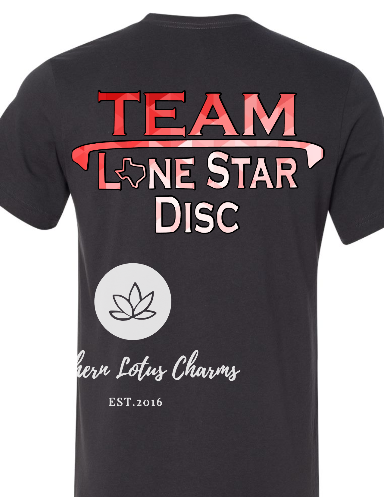 Team Lonestar Disc-Red Abstract