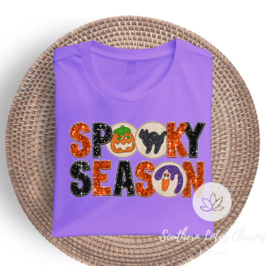 Faux Sequins Spooky Season Cookies