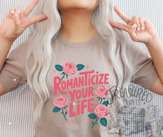 Romanticize Your Life Roses Tee