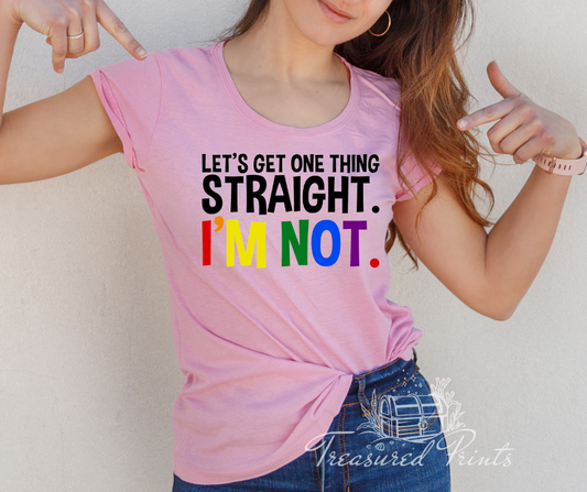 Let's Get One Thing Straight