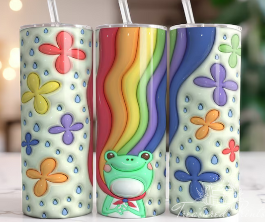 Rainbow Frog 20oz Tumbler