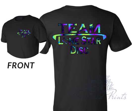 Purple,Blue & Green Abstract Lonestar Disc