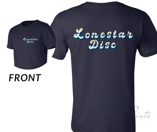 Retro Stripe Font Lonestar Disc
