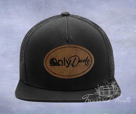 Only Dads Leather Patch Hat