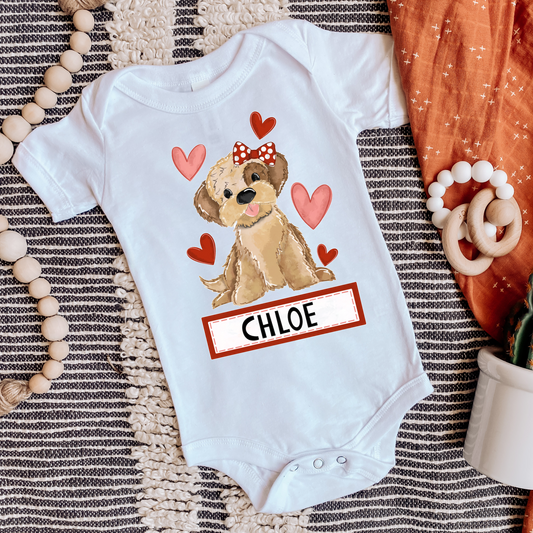 Custom Puppy Heart Tee