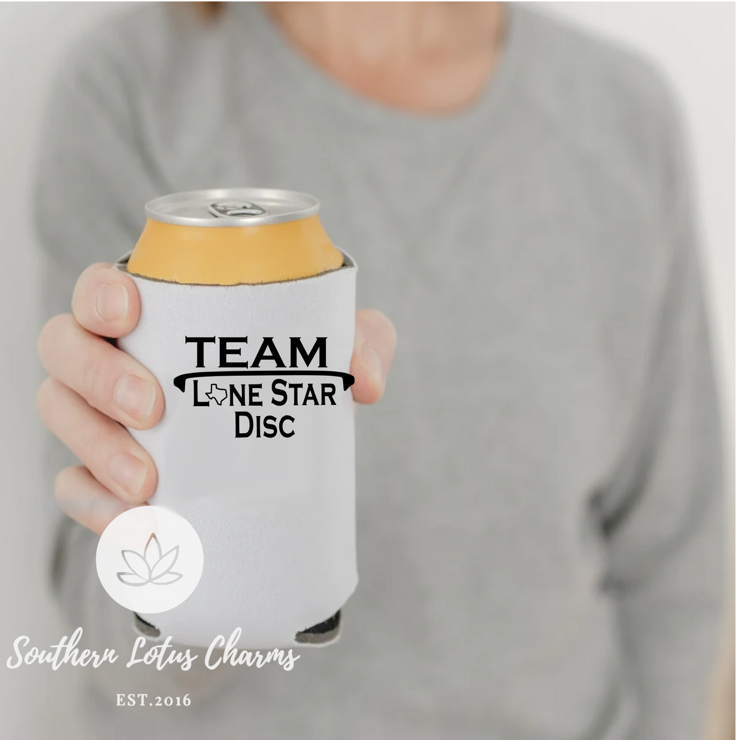 Team Lonestar Disc Golf Koozie