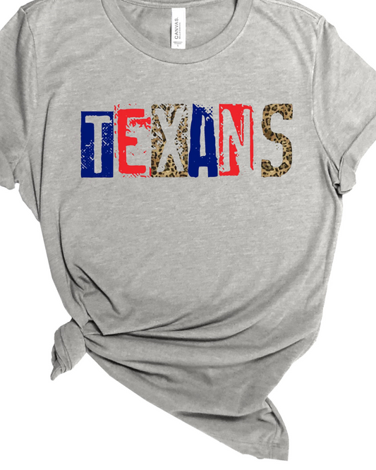 Texans Leopard Tee